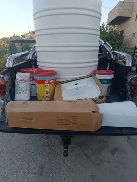 جمعية البيلسان الخيرية تبدأ ترميم منزل لعائلة متعففة جنوب بيت لحم