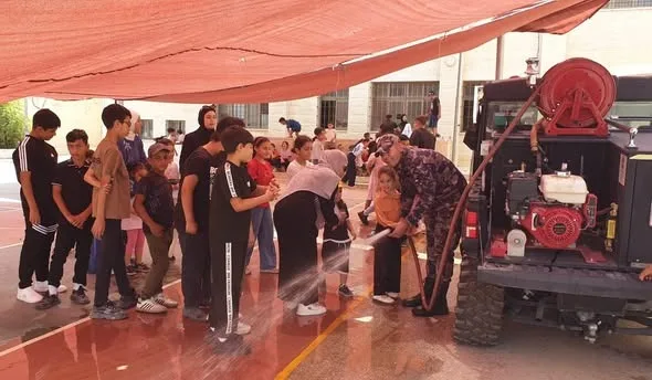 جمعية البيلسان تشكر الدفاع المدني على أنشطته التوعوية في مخيم الزهرات 